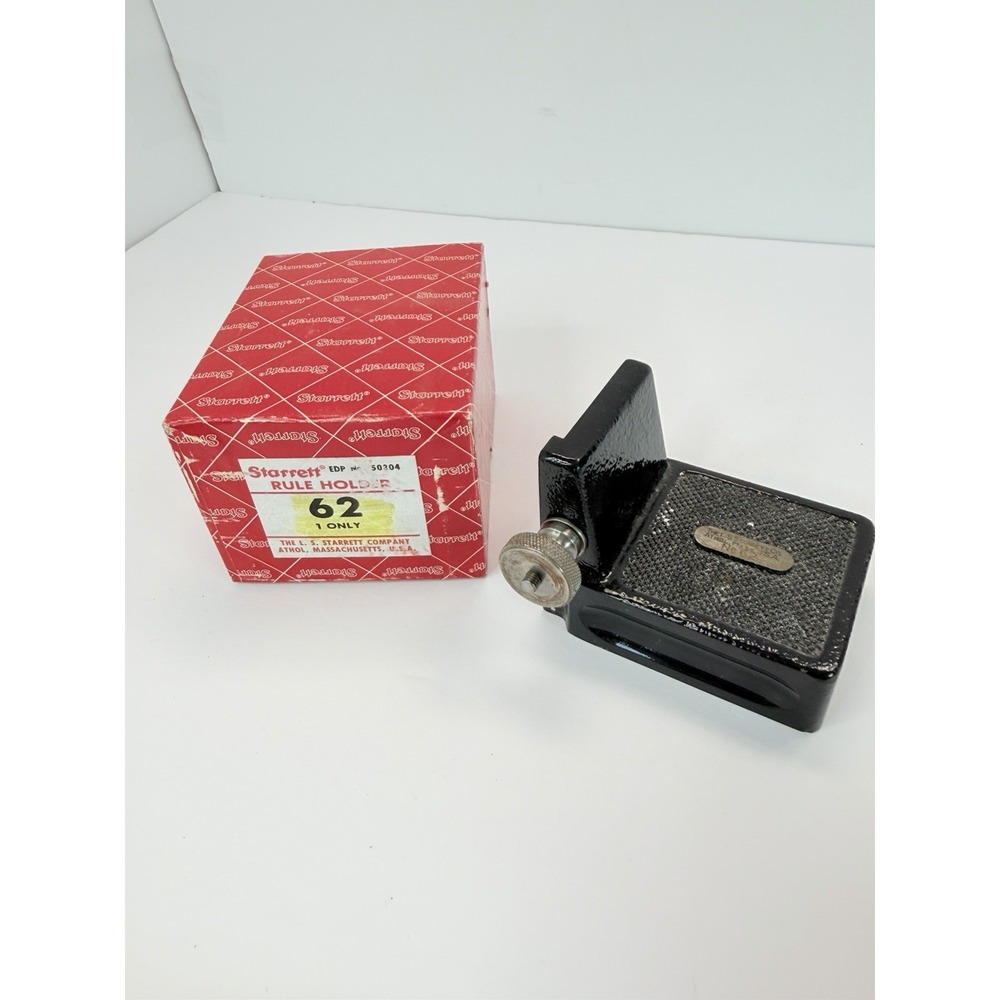 L.S. Starrett No 62 Rule Level Holder Machinist Tool